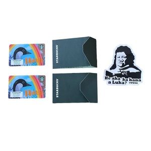 Starbucks Hawaii 2019 Nene State Bird Gift Cards (No Balance, With Envelopes)